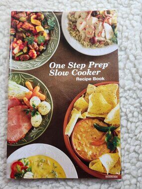One Step Prep Slow Cooker Recipe Book Paperback Slow Cooker Recipes